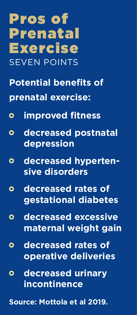 Pros of Prenatal Exercise